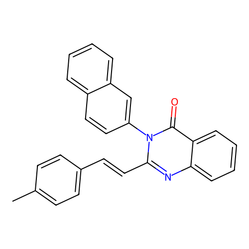 (E)-2-(4-methylstyryl)-3-(naphthalen-2-yl)quinazolin-4(3H)-one structure