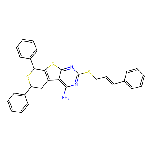 C30H25N3S3 structure