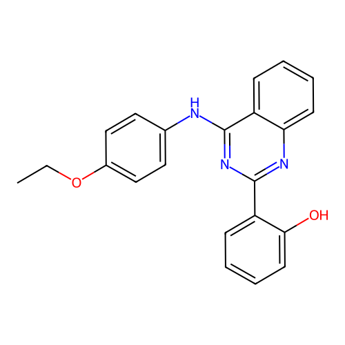 2-(4-((4-Ethoxyphenyl)amino)quinazolin-2-yl)phenol structure