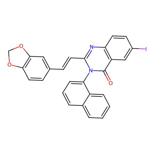 C27H17IN2O3 structure