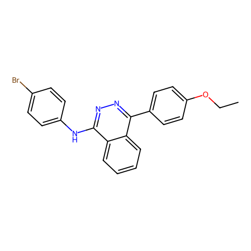 N-(4-bromophenyl)-4-(4-ethoxyphenyl)phthalazin-1-amine structure