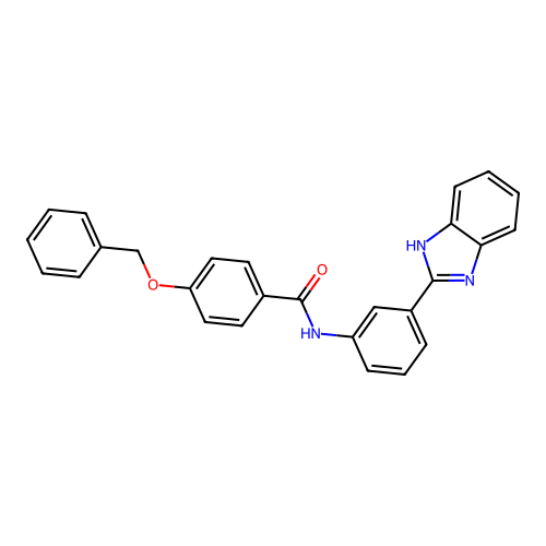 N-[3-(1H-benzimidazol-2-yl)phenyl]-4-(benzyloxy)benzamide structure