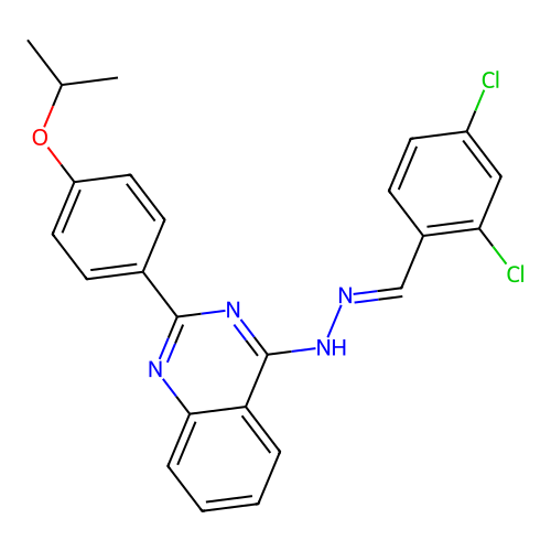 C24H20Cl2N4O structure