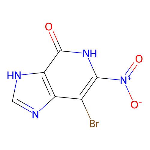 7-bromo-6-nitro-1H-imidazo[4,5-c]pyridin-4-ol structure