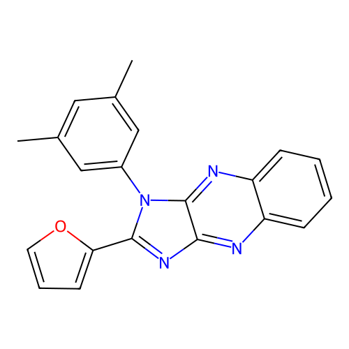 1-(3,5-dimethylphenyl)-2-(furan-2-yl)-1H-imidazo[4,5-b]quinoxaline structure