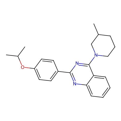 4-(3-Methylpiperidin-1-yl)-2-[4-(propan-2-yloxy)phenyl]quinazoline structure