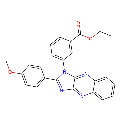 ethyl 3-(2-(4-methoxyphenyl)-1H-imidazo[4,5-b]quinoxalin-1-yl)benzoate structure