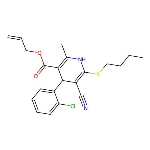 C21H23ClN2O2S structure