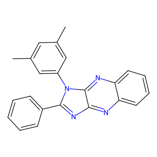 1-(3,5-dimethylphenyl)-2-phenyl-1H-imidazo[4,5-b]quinoxaline structure