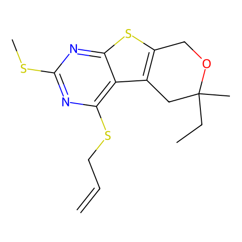 C16H20N2OS3 structure