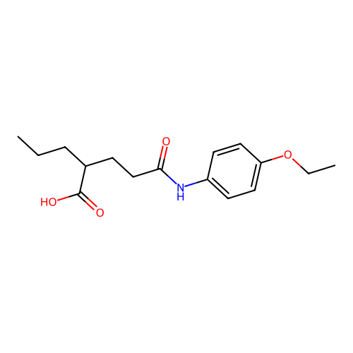 5-((4-Ethoxyphenyl)amino)-5-oxo-2-propylpentanoic acid structure