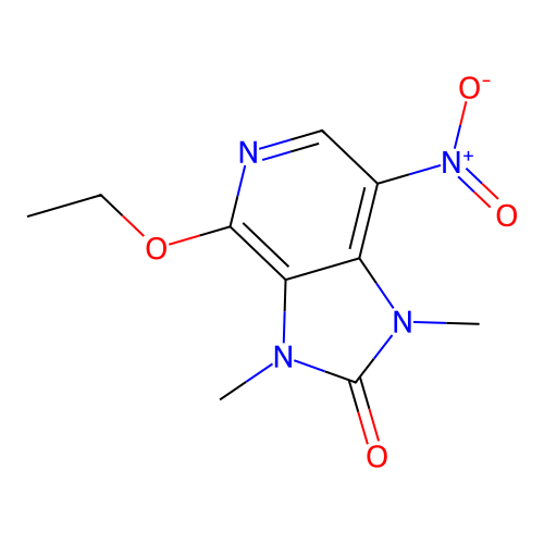 4-ethoxy-1,3-dimethyl-7-nitro-1H-imidazo[4,5-c]pyridin-2(3H)-one structure