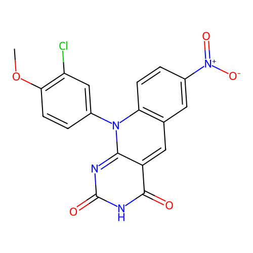 C18H11ClN4O5 structure