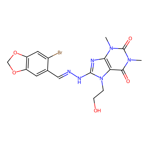 C17H17BrN6O5 structure