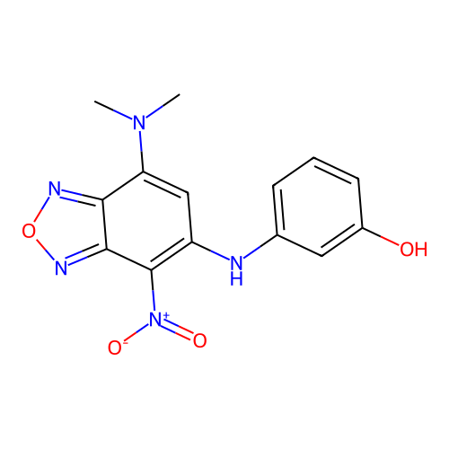 3-[[7-(Dimethylamino)-4-nitro-2,1,3-benzoxadiazol-5-yl]amino]phenol structure