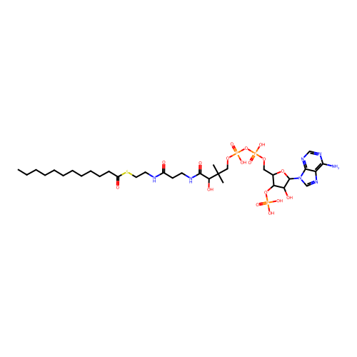 Lauroyl Coenzyme A, Free acid structure