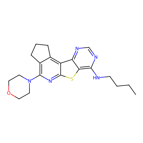 C20H25N5OS structure