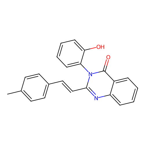 (E)-3-(2-hydroxyphenyl)-2-(4-methylstyryl)quinazolin-4(3H)-one structure