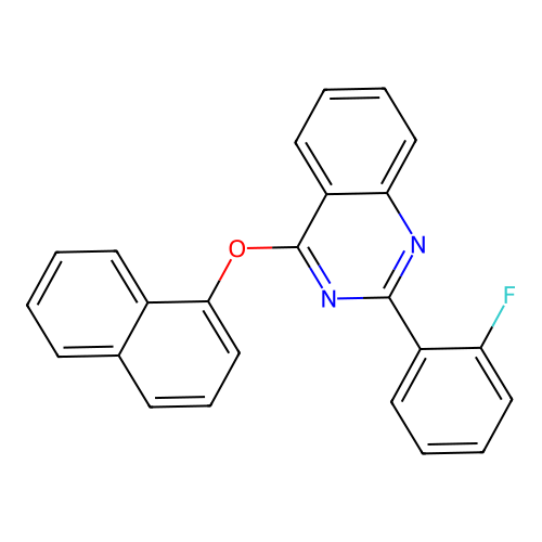 2-(2-Fluorophenyl)-4-(naphthalen-1-yloxy)quinazoline structure