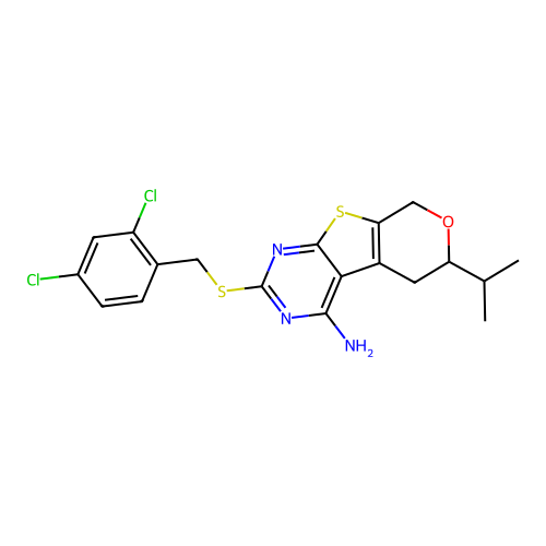 C19H19Cl2N3OS2 structure