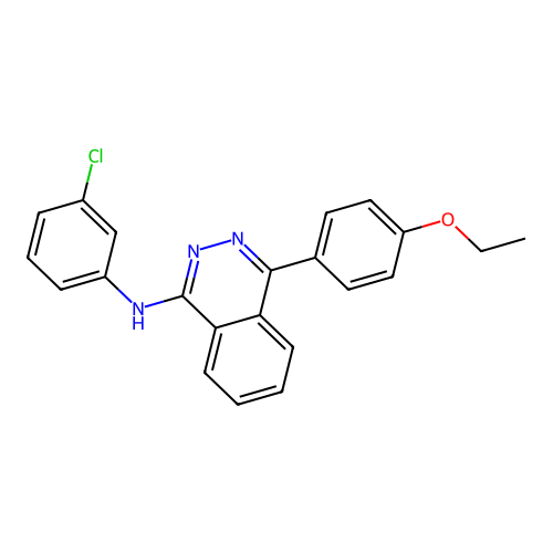 N-(3-chlorophenyl)-4-(4-ethoxyphenyl)phthalazin-1-amine structure