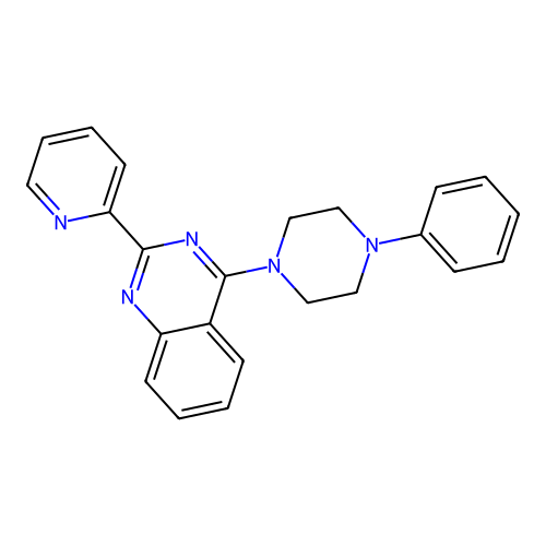4-(4-Phenylpiperazin-1-yl)-2-pyridin-2-ylquinazoline structure