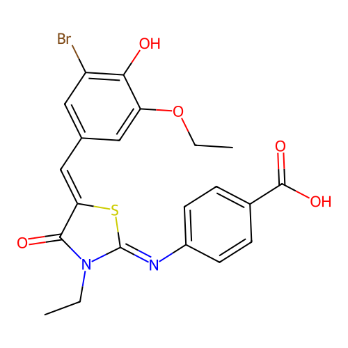 C21H19BrN2O5S structure