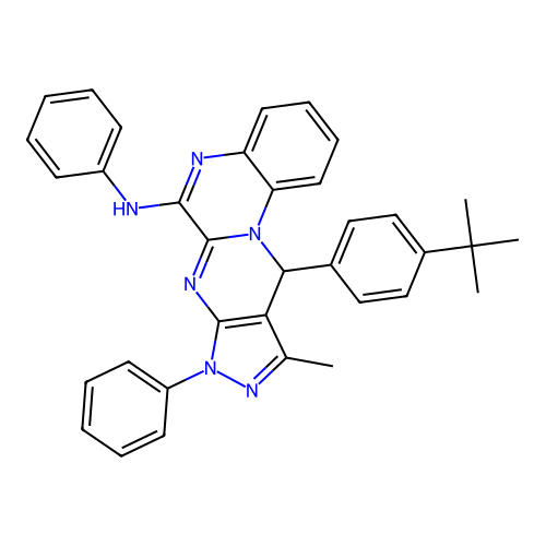 C35H32N6 structure