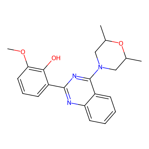 2-[4-(2,6-Dimethylmorpholin-4-yl)quinazolin-2-yl]-6-methoxyphenol structure