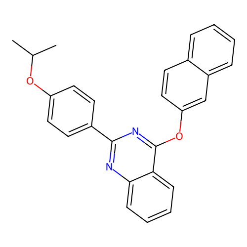 4-(Naphthalen-2-yloxy)-2-[4-(propan-2-yloxy)phenyl]quinazoline structure