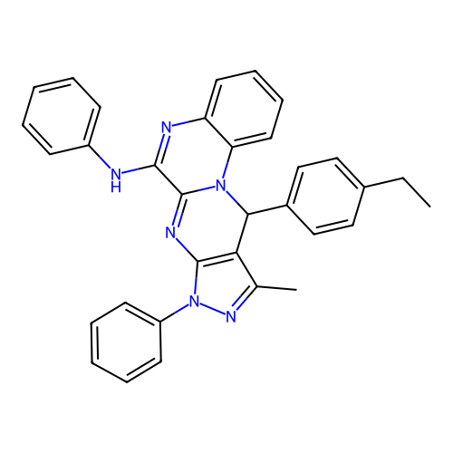 C33H28N6 structure