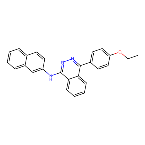 4-(4-ethoxyphenyl)-N-(naphthalen-2-yl)phthalazin-1-amine structure