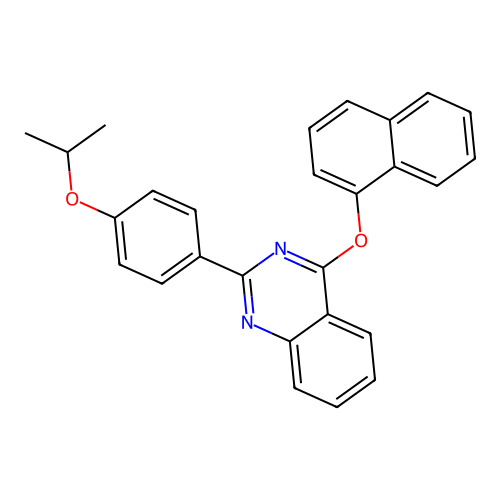 4-(Naphthalen-1-yloxy)-2-[4-(propan-2-yloxy)phenyl]quinazoline structure