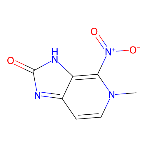 5-methyl-4-nitro-3,5-dihydro-2H-imidazo[4,5-c]pyridin-2-one structure