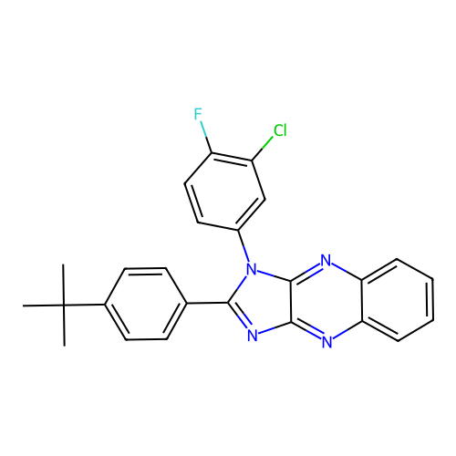 2-(4-Tert-butylphenyl)-3-(3-chloro-4-fluorophenyl)imidazo[4,5-b]quinoxaline structure