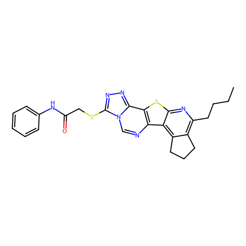 C25H24N6OS2 structure
