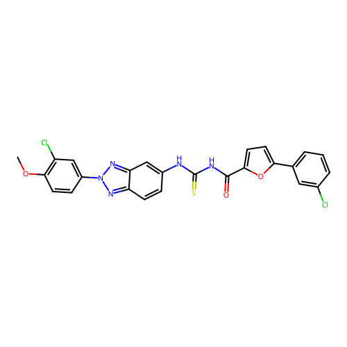 C25H17Cl2N5O3S structure