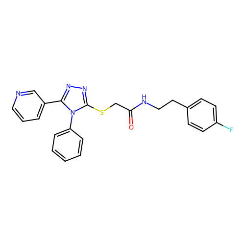 C23H20FN5OS structure