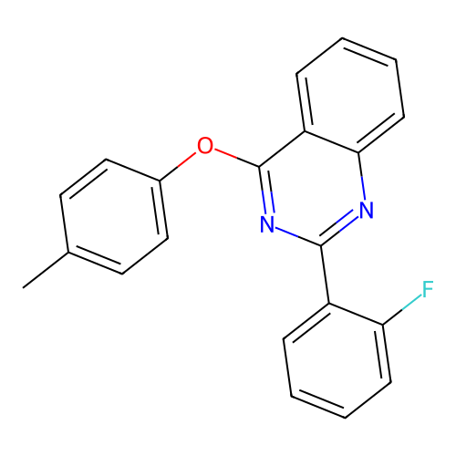 2-(2-Fluorophenyl)-4-(4-methylphenoxy)quinazoline structure