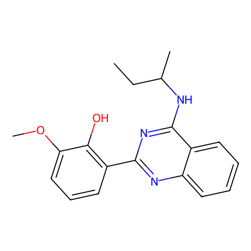 2-[4-(Butan-2-ylamino)quinazolin-2-yl]-6-methoxyphenol structure