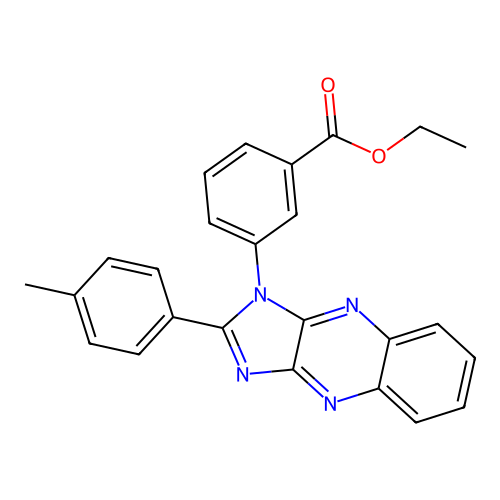 ethyl 3-[2-(4-methylphenyl)-1H-imidazo[4,5-b]quinoxalin-1-yl]benzoate structure