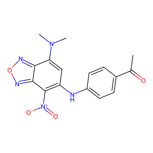 1-(4-{[7-(Dimethylamino)-4-nitro-2,1,3-benzoxadiazol-5-yl]amino}phenyl)ethanone structure