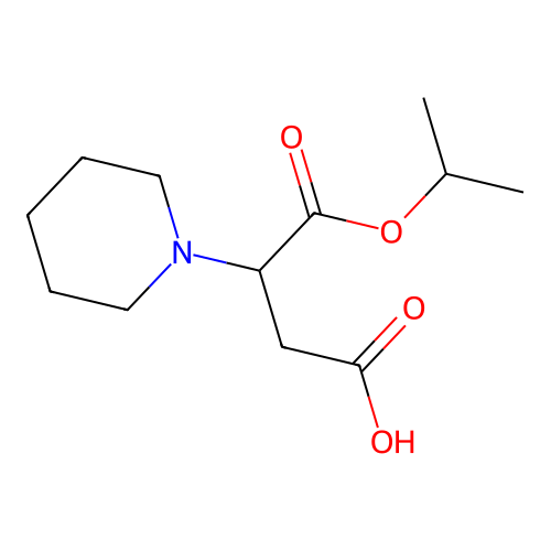 4-Oxo-3-(piperidin-1-yl)-4-(propan-2-yloxy)butanoic acid structure