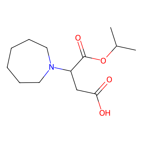 3-(Azepan-1-yl)-4-oxo-4-(propan-2-yloxy)butanoic acid structure