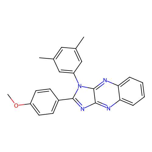1-(3,5-dimethylphenyl)-2-(4-methoxyphenyl)-1H-imidazo[4,5-b]quinoxaline structure