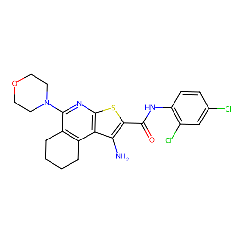 C22H22Cl2N4O2S structure