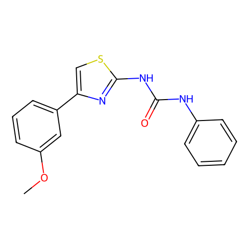 1-[4-(3-Methoxyphenyl)-1,3-thiazol-2-yl]-3-phenylurea structure