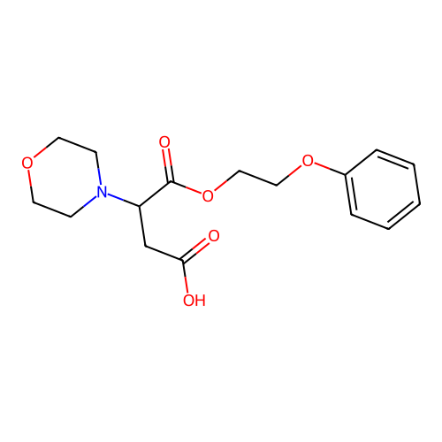 3-(Morpholin-4-yl)-4-oxo-4-(2-phenoxyethoxy)butanoic acid structure