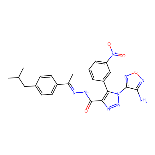 C23H23N9O4 structure
