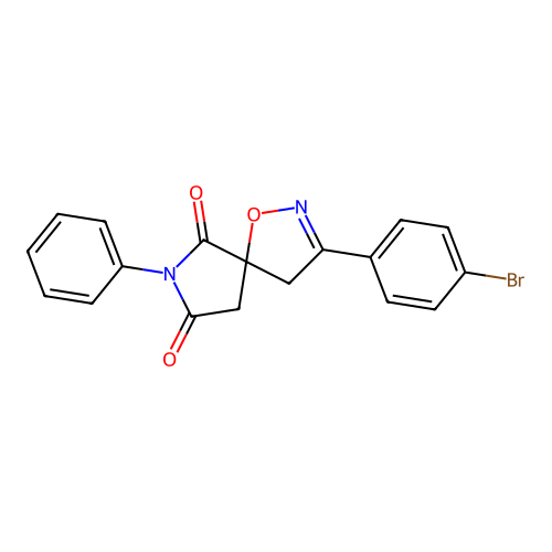 3-(4-Bromophenyl)-7-phenyl-1-oxa-2,7-diazaspiro[4.4]non-2-ene-6,8-dione structure